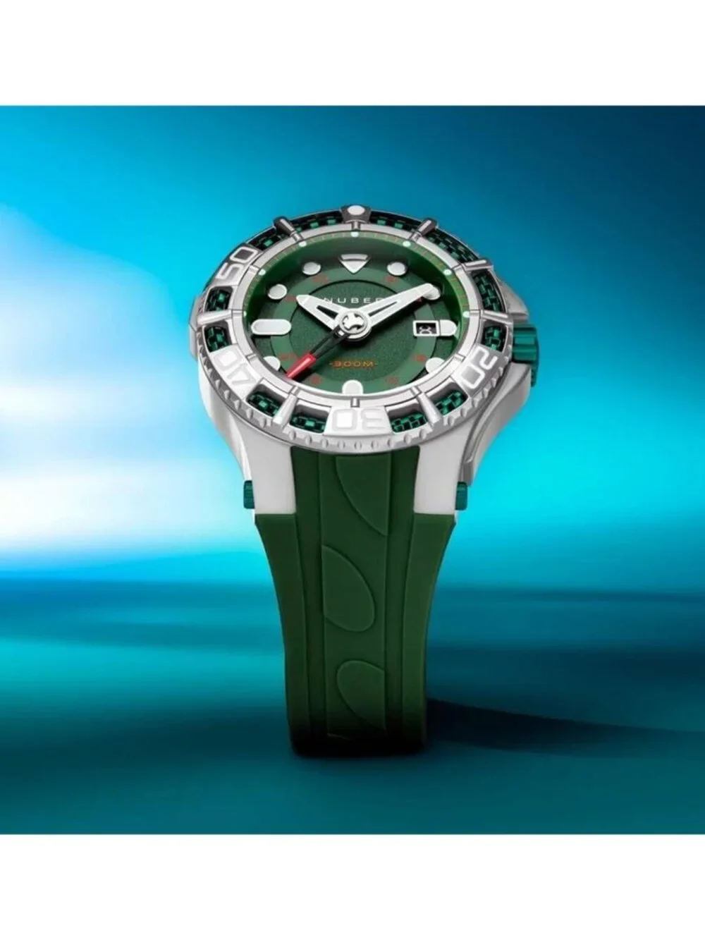 NWT Nubeo Manta Green Dial Men's Watch